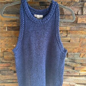 J. Crew Navy Knit Sweater Vest
